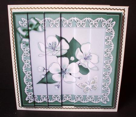 Apple Blossom Quick Card with Side Stacker Topper by Audrey Brown clifford
