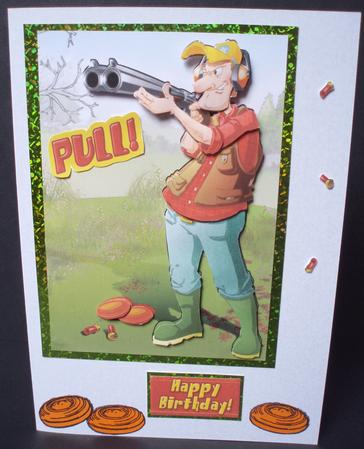 Clay Pigeon Shooting Dude. by Audrey Brown clifford