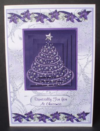 Purple Christmas Tree by Audrey Brown clifford