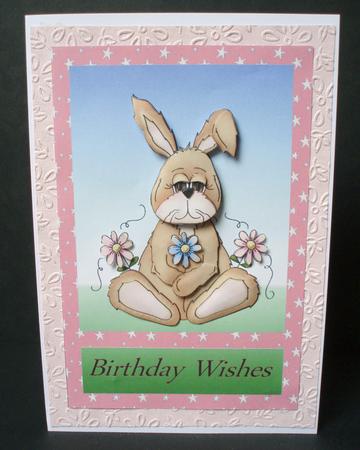 Birthday Wishes Bunny Step by Step by Audrey Brown clifford