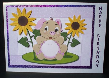 Sunflower Piggy by Audrey Brown clifford