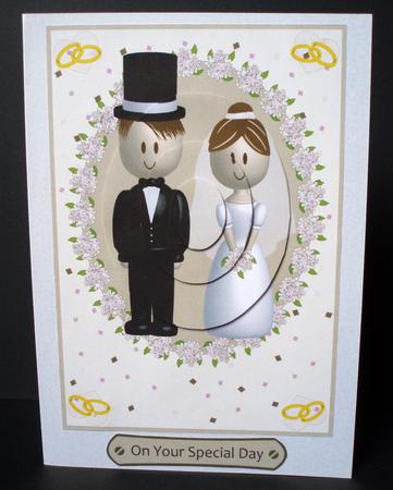 Bride and Groom Wedding Day Pyramid by Audrey Brown clifford
