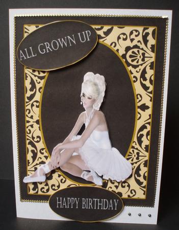All Grown Up Happy Birthday Teenager by Audrey Brown clifford
