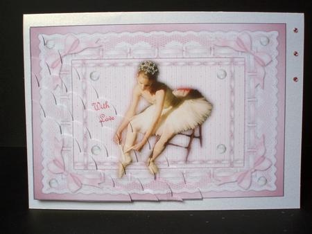 Ballet Slipper Wavy Corner Stacker by Audrey Brown clifford