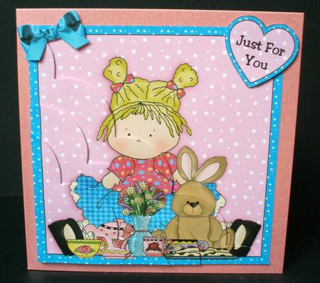 Bunny and Me for Tea - Corner Stacker by Audrey Brown clifford