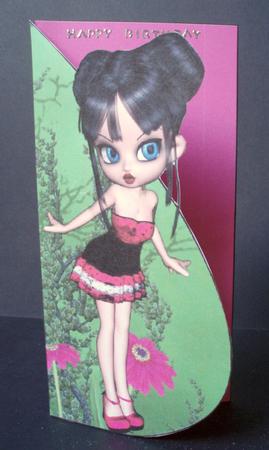 Elvira Teardrop Card by Audrey Brown clifford