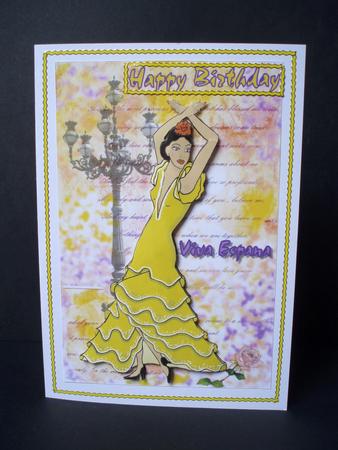 Spanish Flamenco Dancer by Audrey Brown clifford