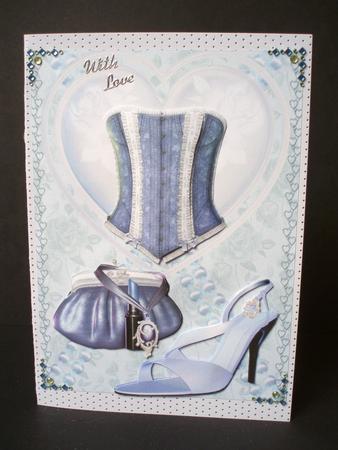 Party Night in Blue Decoupage by Audrey Brown clifford