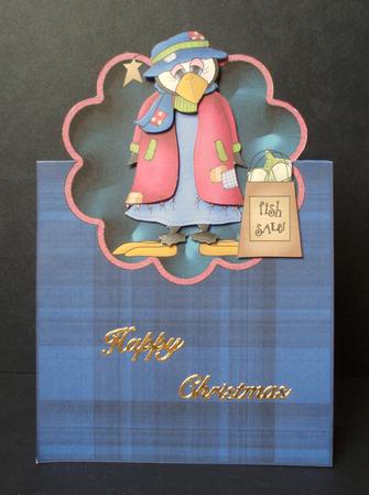 It is Fish for Christmas Lunch, from Miss Penquin Over the E by Audrey Brown clifford