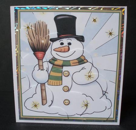 Happy Snowman Shell Stacker by Audrey Brown clifford