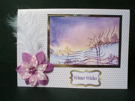 Winter Sunset by Audrey Brown clifford