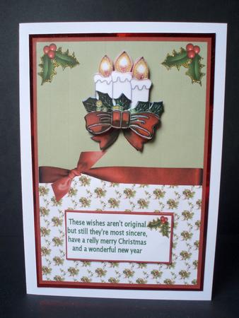 Candles and Holly by Audrey Brown clifford