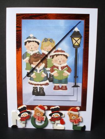 Christmas Carolers Corner Pyramage by Audrey Brown clifford
