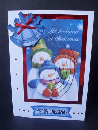 3 Happy Snowmen, Oval Pyramids by Audrey Brown clifford