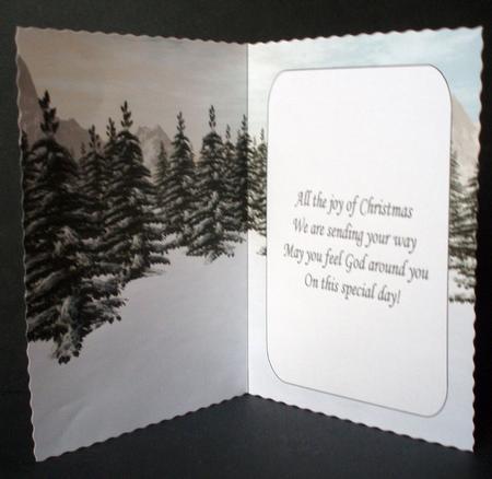 Winter Trees Insert with Verse by Audrey Brown clifford