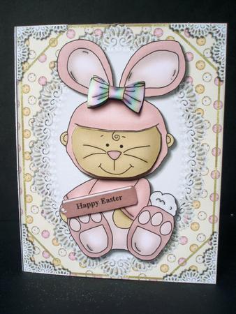 Bunny Love Card by Audrey Brown clifford