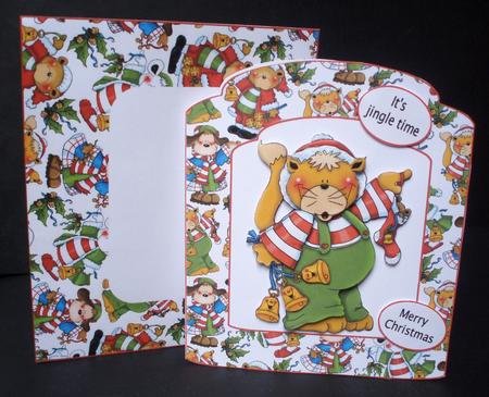 Xmas Cat Kit by Audrey Brown clifford
