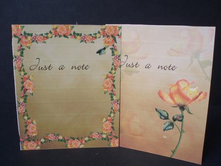 Beautiful Flowers Notelets - #1 & #2 by Audrey Brown clifford