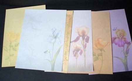 Beautiful Flowers Notepaper Set by Audrey Brown clifford