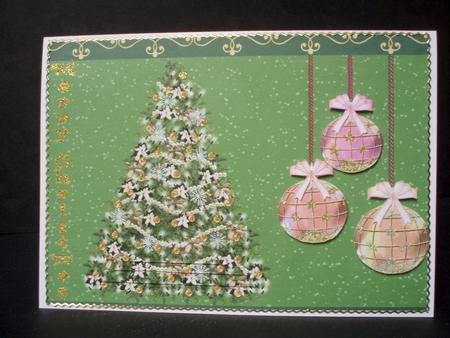 Christmas Tree with Baubles by Audrey Brown clifford