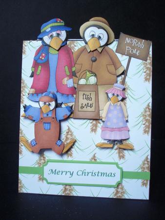 Penguin Family Over the Edge by Audrey Brown clifford