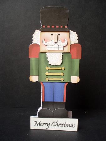 Nutcracker Decoupage Shape Card by Audrey Brown clifford
