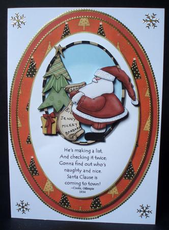 Coming to Town Christmas Topper by Audrey Brown clifford