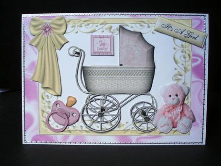 Baby Girls Pram by Audrey Brown clifford