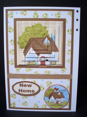 New Home Pyramid Card by Audrey Brown clifford