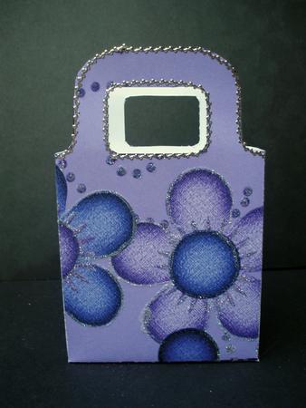 Violet Blooms Gift Bag by Audrey Brown clifford