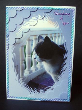 Cat Deckle Edge Stacker by Audrey Brown clifford
