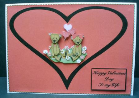 Valentine for My Wife Card Front by Audrey Brown clifford