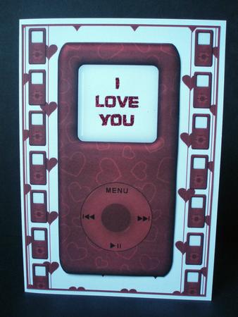 Ipod Red Hearts by Audrey Brown clifford