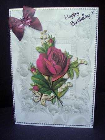 Single Red Rose by Audrey Brown clifford