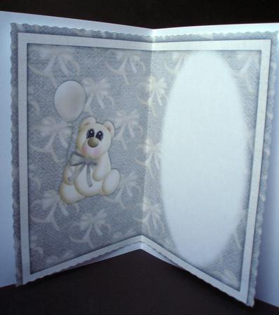 Cream Balloon Bear Insert by Audrey Brown clifford