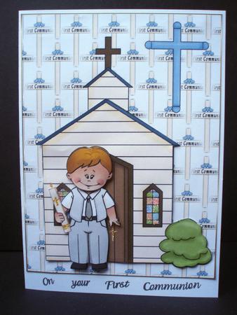 Boy First Communion by Audrey Brown clifford