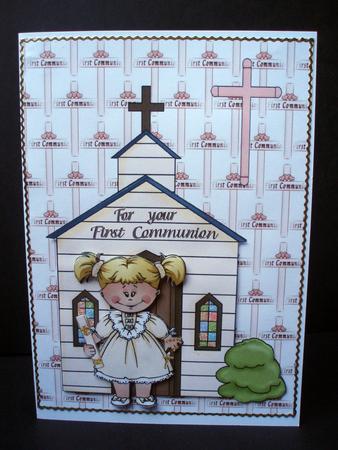 Girl First Communion by Audrey Brown clifford