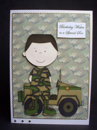 Army Man Greetings by Audrey Brown clifford
