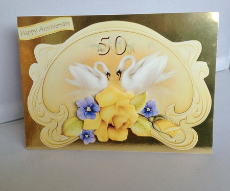 Anniversary Gold 50 Years by Audrey Wilson