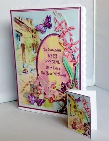 Country Cottage With Orchids by Audrey Wilson