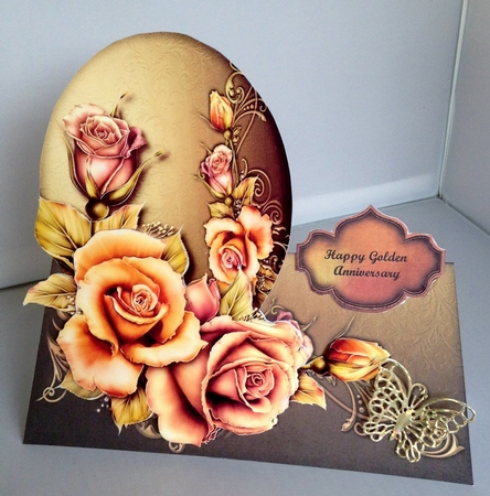 Over The Edge Golden Anniversary Roses Mini Kit by Audrey Wilson
