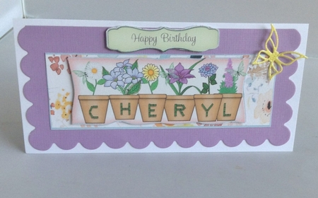 large dl pot plant names CHERYL by Audrey Wilson