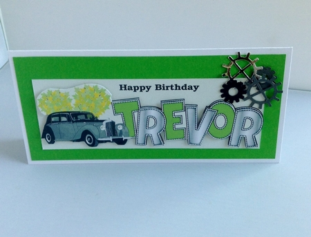Vintage Car TREVOR large dl by Audrey Wilson
