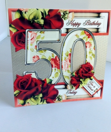 Special Ages Floral - 50 Today by Audrey Wilson