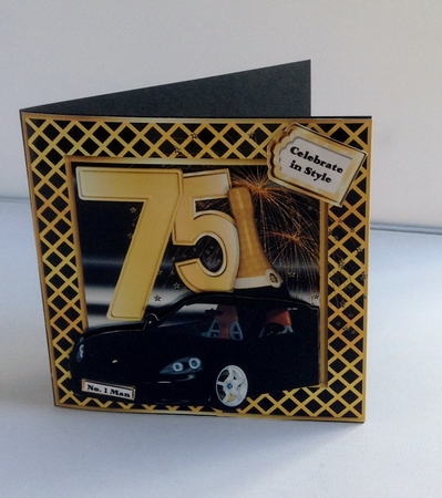 Special Birthday Sports Car - Age 75 by Audrey Wilson