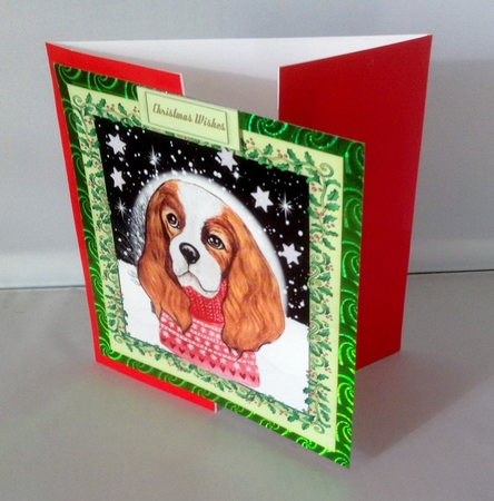 Spanials   Christmas Jumper by Audrey Wilson