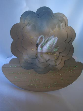 Swans Wobble Card by Audrey Wilson