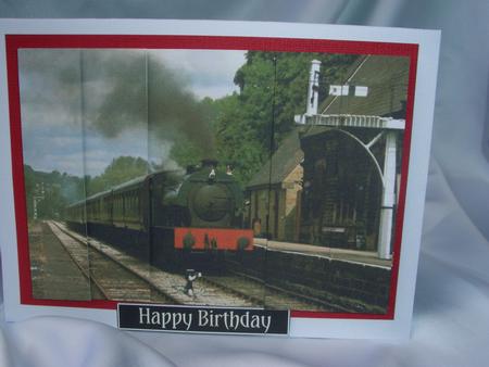 Train in Station Side Stackers by Audrey Wilson