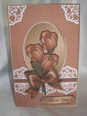 Roses and Lace Lottery Wallet Card by Audrey Wilson