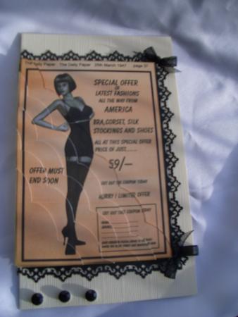 Ladies Underwear Ad 1947 Wavy Corner Side Stacker by Audrey Wilson